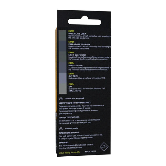 Arcus Hobby Colors FAA WW2 Biplanes Paint Set - Fusion Scale Hobbies