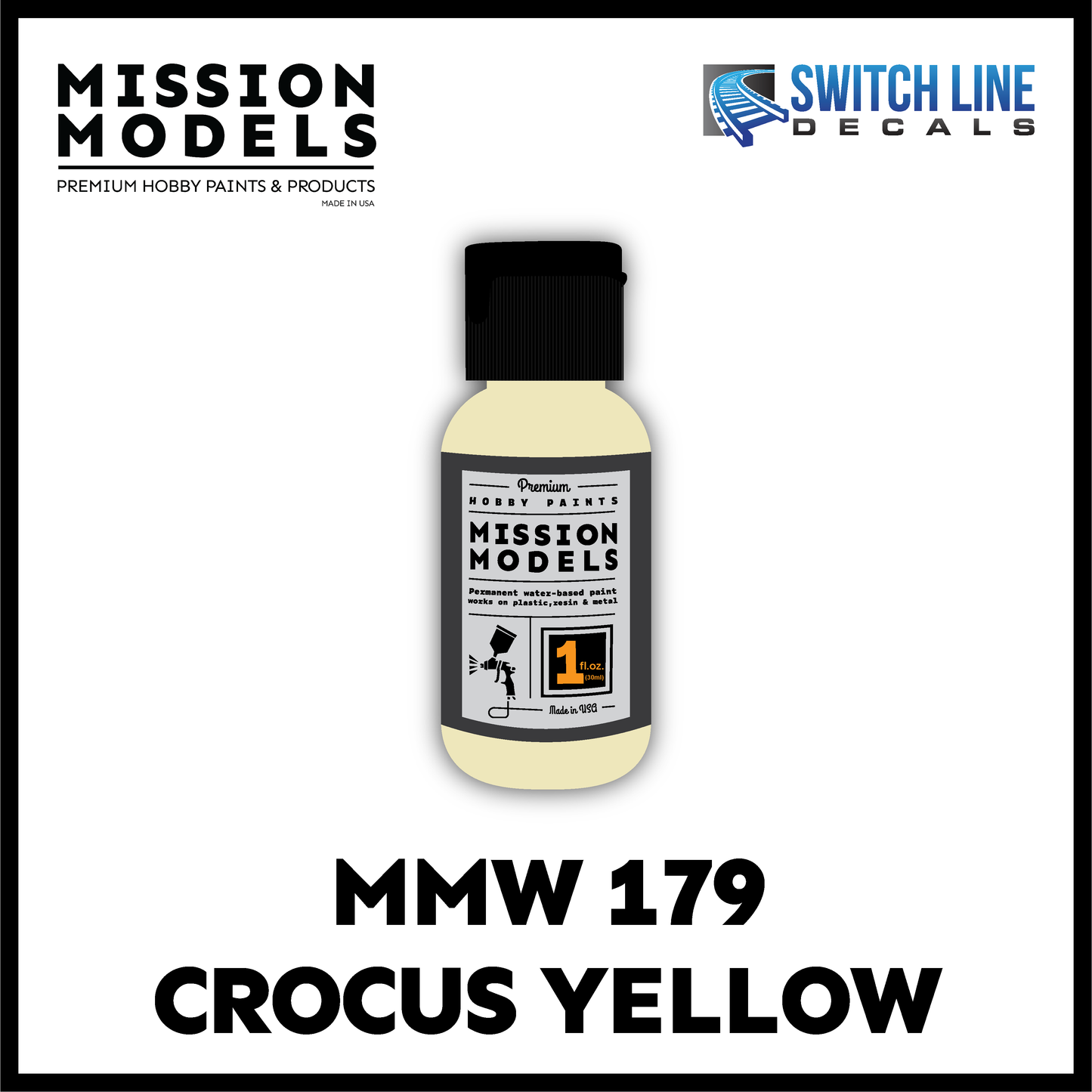 Mission Models Paint Crocus Yellow 1oz