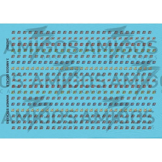 3 Amigos Decals Winner Stickers Decal Set 1:24