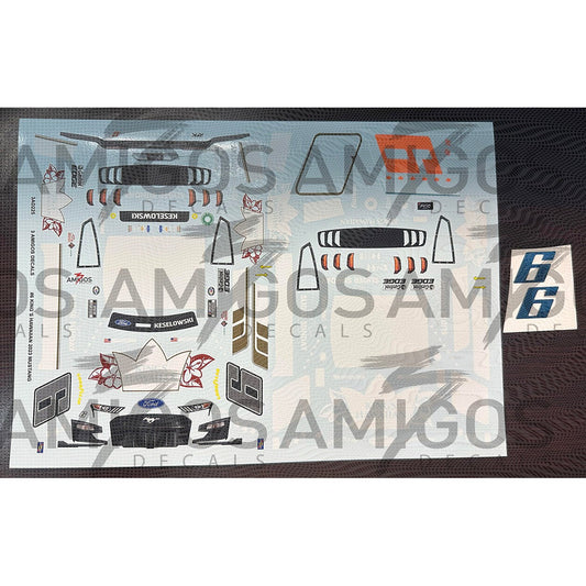 3 Amigos Decals #6 KING´S HAWAIIAN 2023 MUSTANG Decal Set 1:24