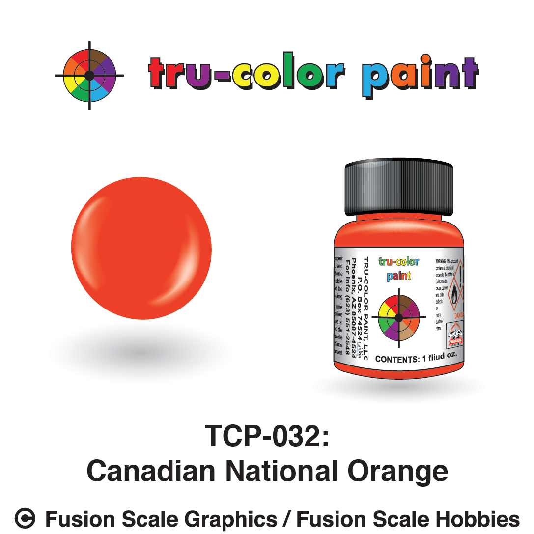 Tru Color Paint TCP-032 Canadian National Orange 1oz TCP032