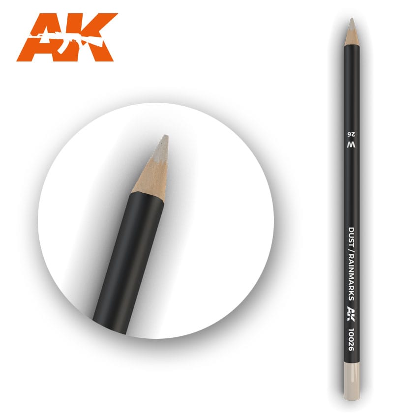 AK Interactive Weathering Pencil Set of 1 Dust/Rainmarks