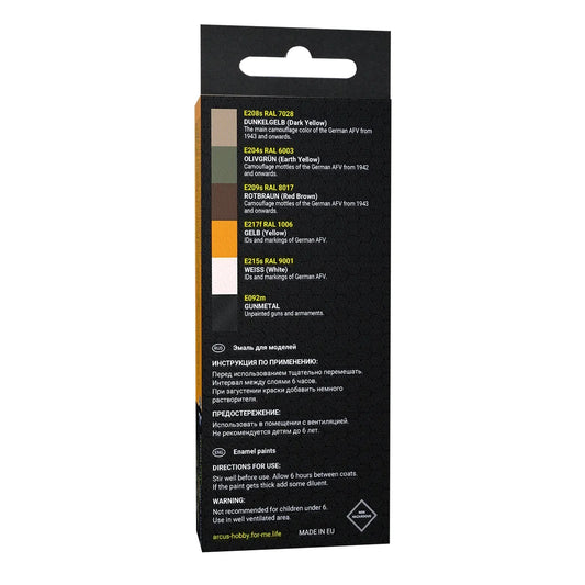 Arcus Hobby Colors Wehrmacht Midwar Panzers Paint Set - Fusion Scale Hobbies