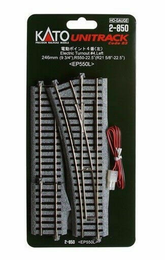HO Scale Kato Unitrack #4 remote switch Left
