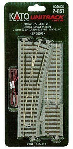 HO Scale Kato Unitrack Remote #4 Right hand switch