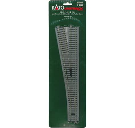 HO Scale Kato Unitrack #6 Manual switch left