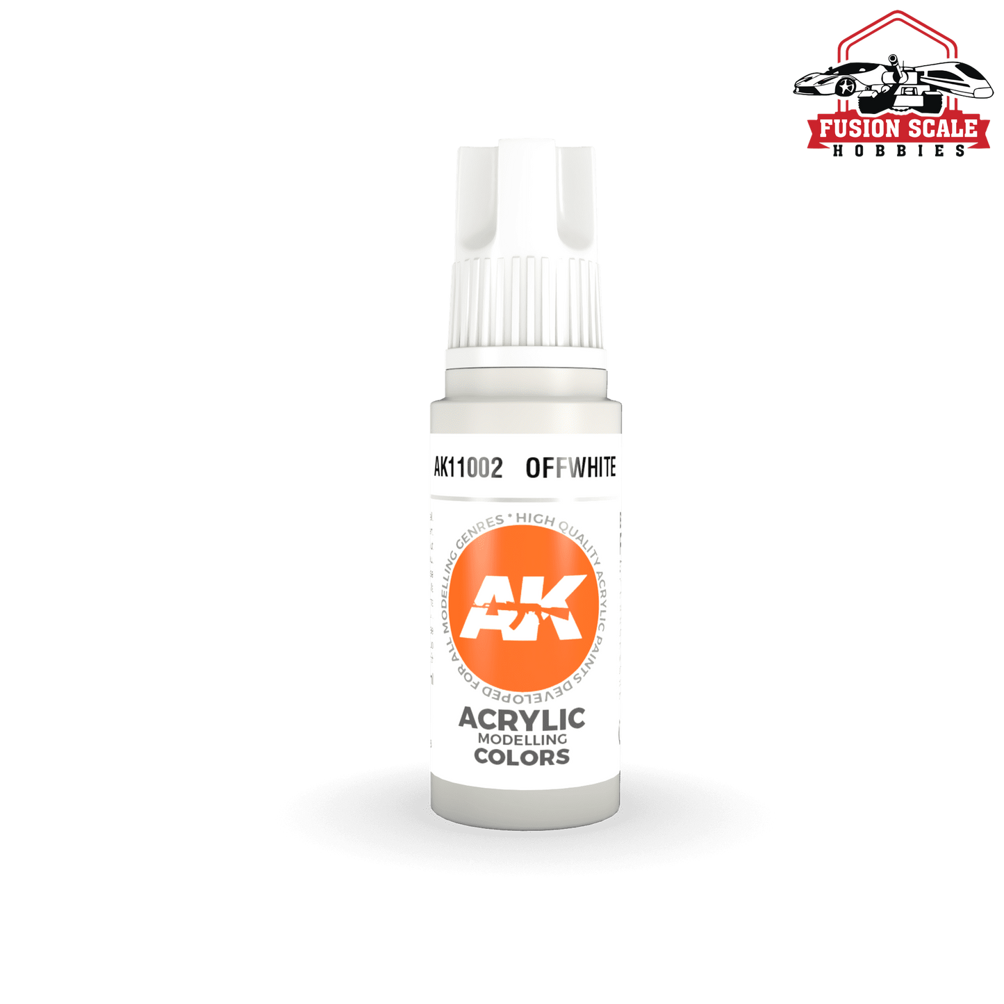 AK Interactive Off White Acrylic Paint 17ml Bottle AKI11002 - Fusion Scale Hobbies