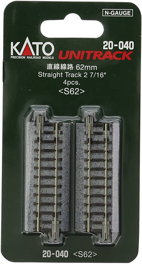 N Scale Kato Unitrack 64MM Straight Track