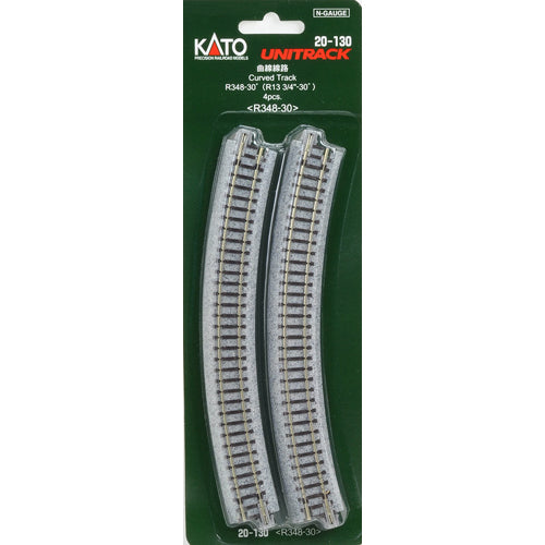 N Scale Kato Unitrack 13 3/4" Curves 4 pack