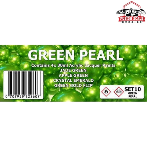 Scale Modelers Supply Green Pearls Color Set
