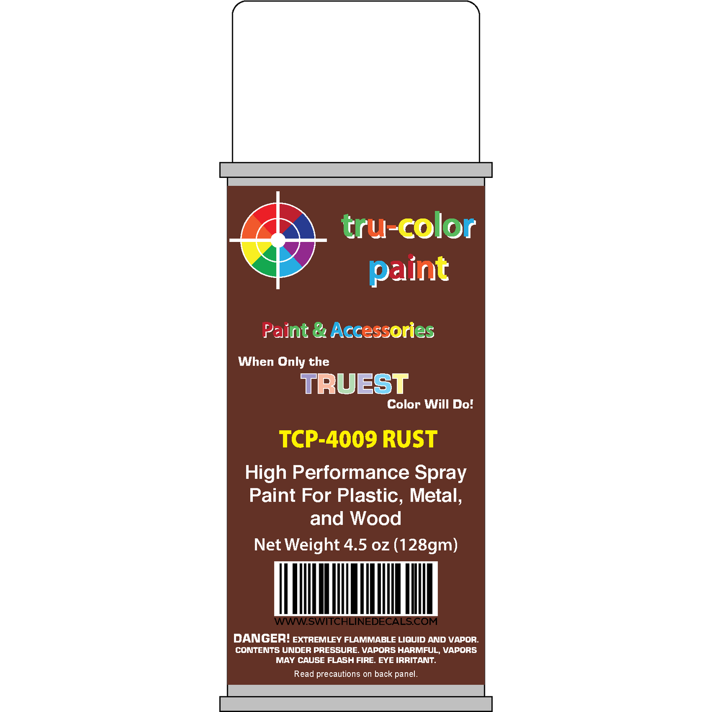 Tru Color Paint TCP 4009 Rust Spray Can 4.5 oz Spray Can