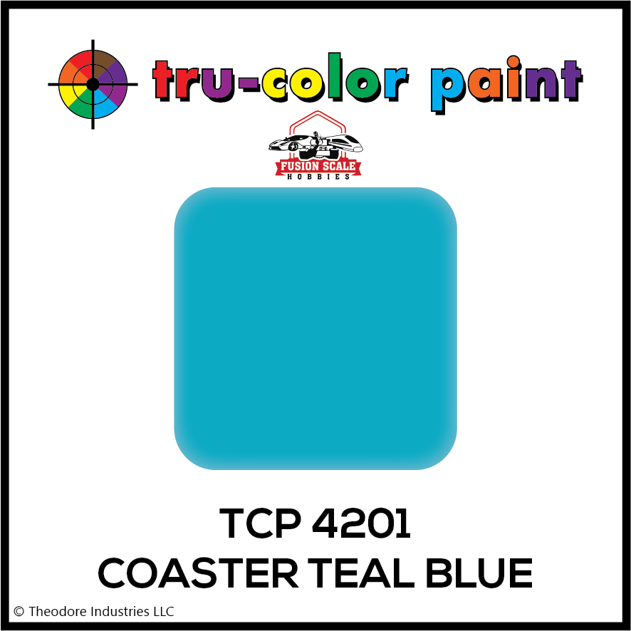 Tru Color Paint Coaster Teal Blue 1oz