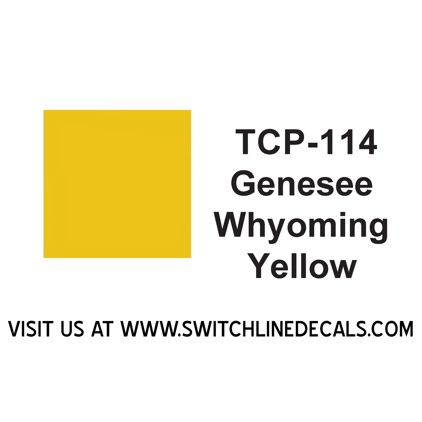 Tru Color Paint TCP-114 Genesee and Wyoming Yellow 1oz TCP114