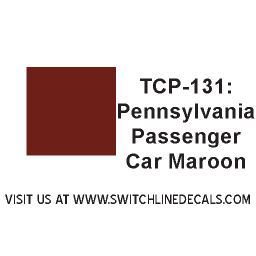 Tru Color Paint TCP-131 Pennsylvania Passenger Car Maroon 1oz TCP131