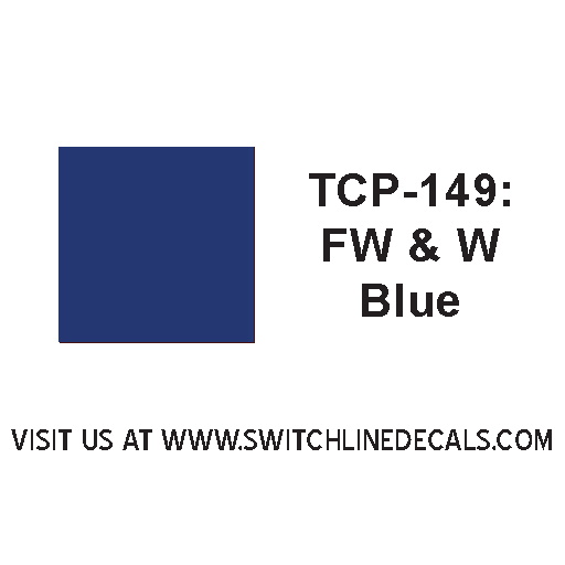 Tru Color Paint TCP-149 Fort Worth & Western Blue 1oz. TCP149
