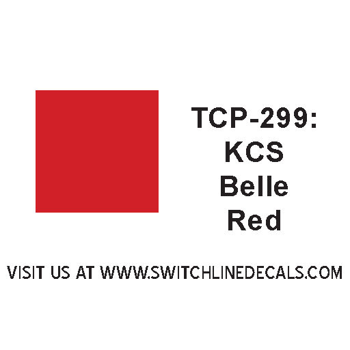 Tru Color Paint TCP-299 KCS Kansas City Southern Railroad Southern Belle Red 1oz TCP299