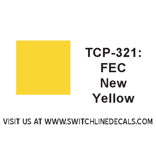 Tru Color Paint TCP-321 Florida East Coast FEC New Modern Yellow 1oz