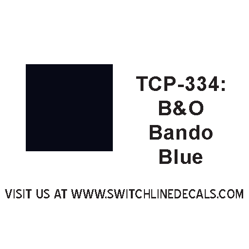 Tru Color Paint TCP-334 B&0 Baltimore & Ohio Bando Blue 1oz TCP334