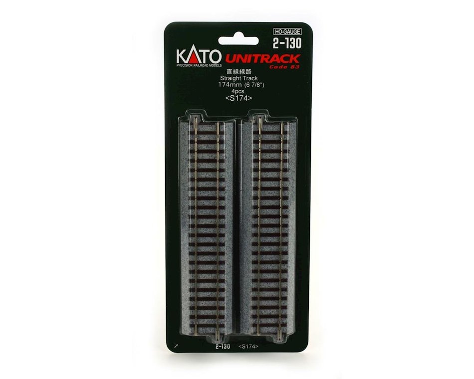 HO Scale Kato Unitrack 174MM straight track 4 pack