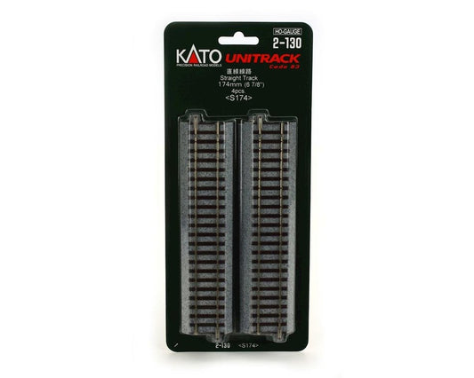 HO Scale Kato Unitrack 149MM straight track 2 pack wood ties