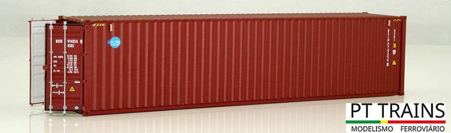 HO Scale PT Trains 40' Blue Sky Container
