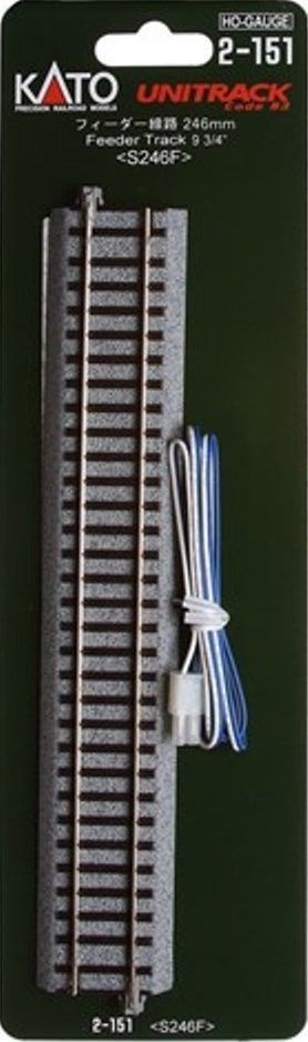 HO Scale Kato Unitrack 246MM straight feeder track