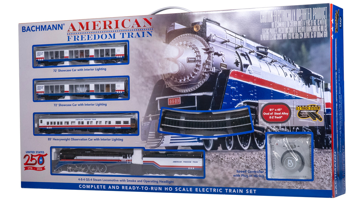 HO Scale Bachmann American Freedom Train Starter Set DC