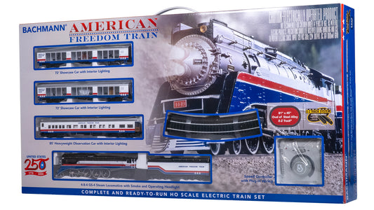 HO Scale Bachmann American Freedom Train Starter Set DC