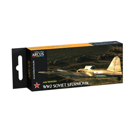 Arcus Hobby Colors WW2 Soviet Sturmovik Paint Set - Fusion Scale Hobbies