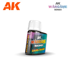 Load image into Gallery viewer, AK Interactive Wargame Washes Dark Wash 35ml