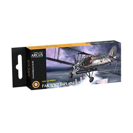 Arcus Hobby Colors FAA WW2 Biplanes Paint Set - Fusion Scale Hobbies