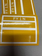 Load image into Gallery viewer, N Scale Railroad Freight Car Yellow Reflective Markings Set