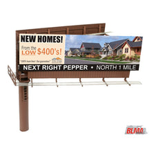 Load image into Gallery viewer, Atlas HO Scale Modern Dual Sided Billboard With Ads - Preassembled BLMA4320