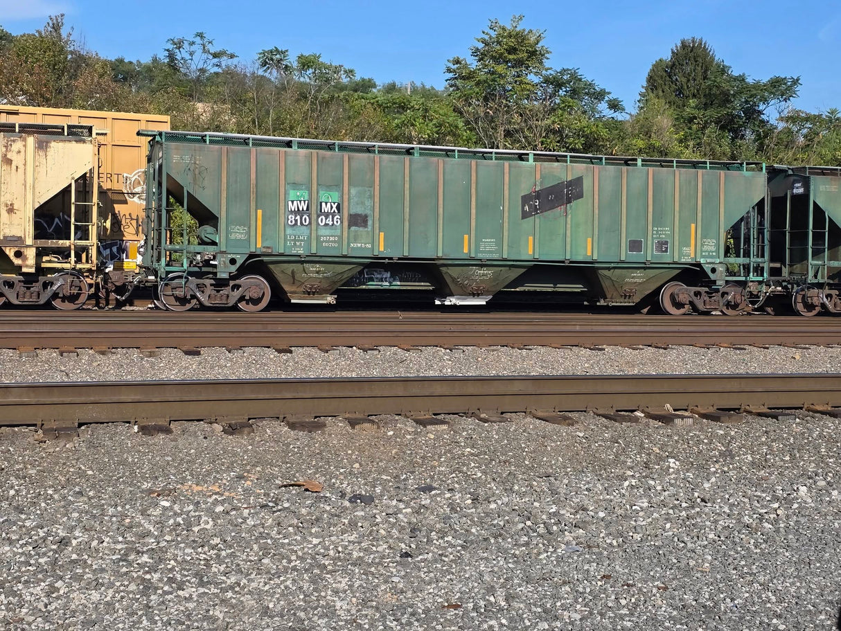 O Scale MWMX Ex CNW Covered Hoppers Patch Decal Set