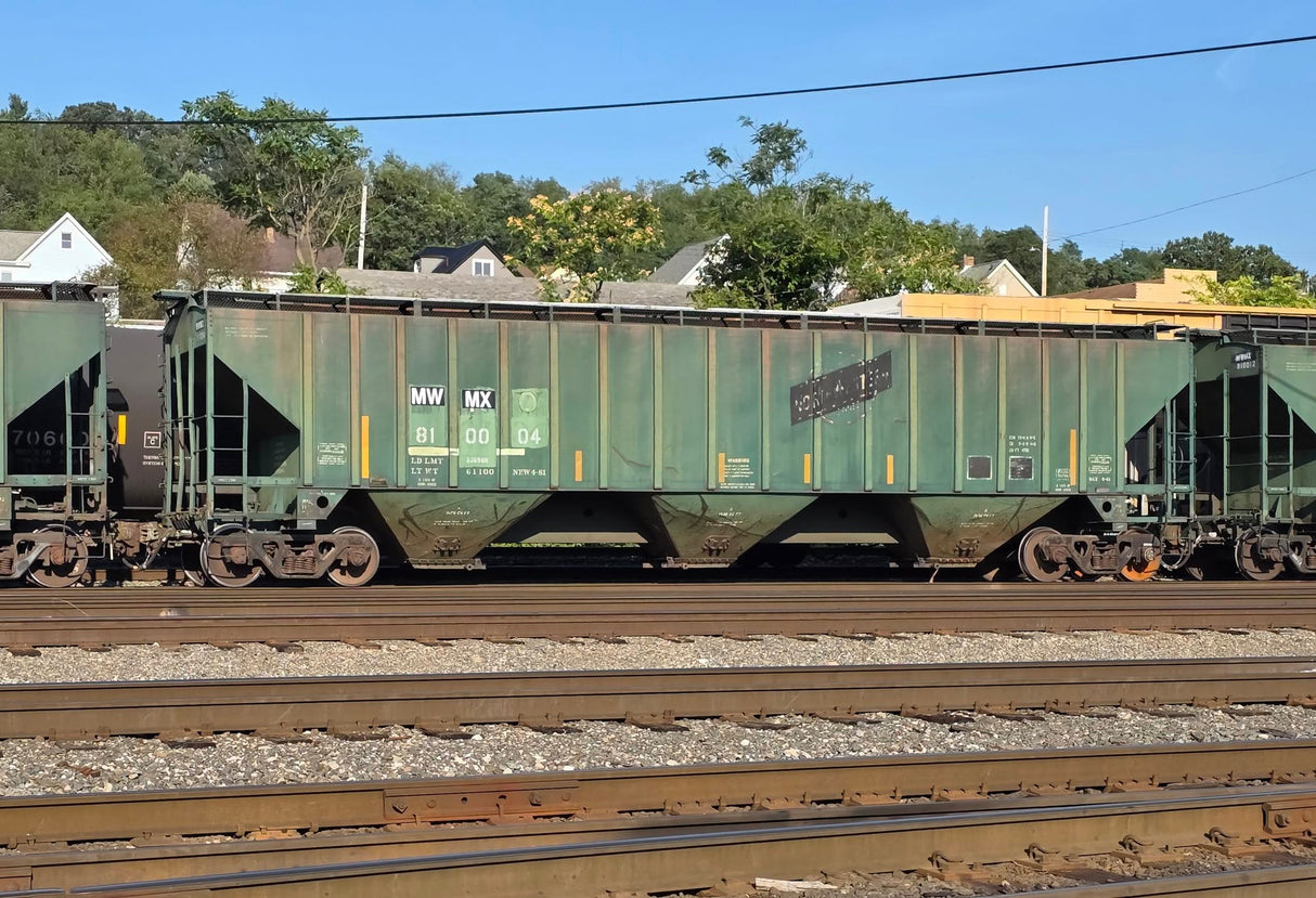 O Scale MWMX Ex CNW Covered Hoppers Patch Decal Set