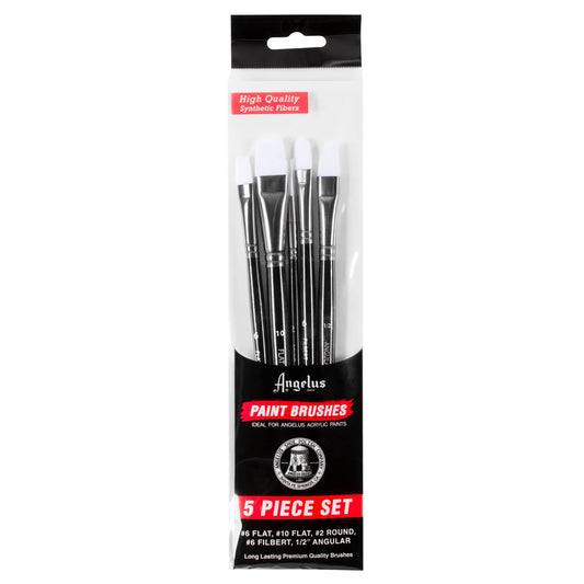 Angelus Acrylic Paint Brush 5-Piece Paint Brush Set