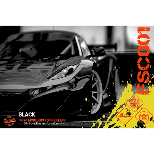 Fire Scale Modeler Paint Black 30ml Jar