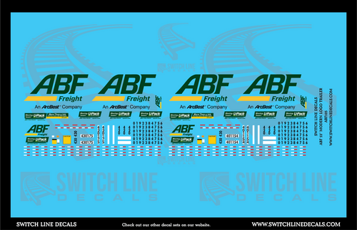 ABF Freight 53' Trailers Decal Set