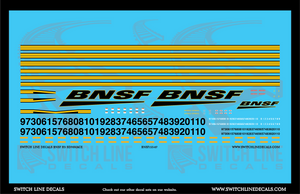 HO Scale BNSF H3 SD70MACE Locomotive Decal Set