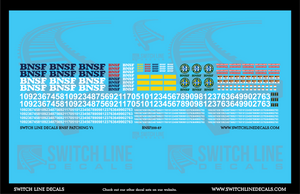 HO Scale BNSF Locomotive Patching Decal Set