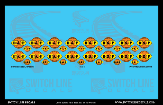 HO Scale Buffalo & Pittsburgh Logos Decal Set