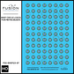 HO Scale BNSF Circle Logos For Metra ex Burlington Budd Cars