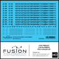 HO Scale ICRX Freight Car Numbers Decal Set