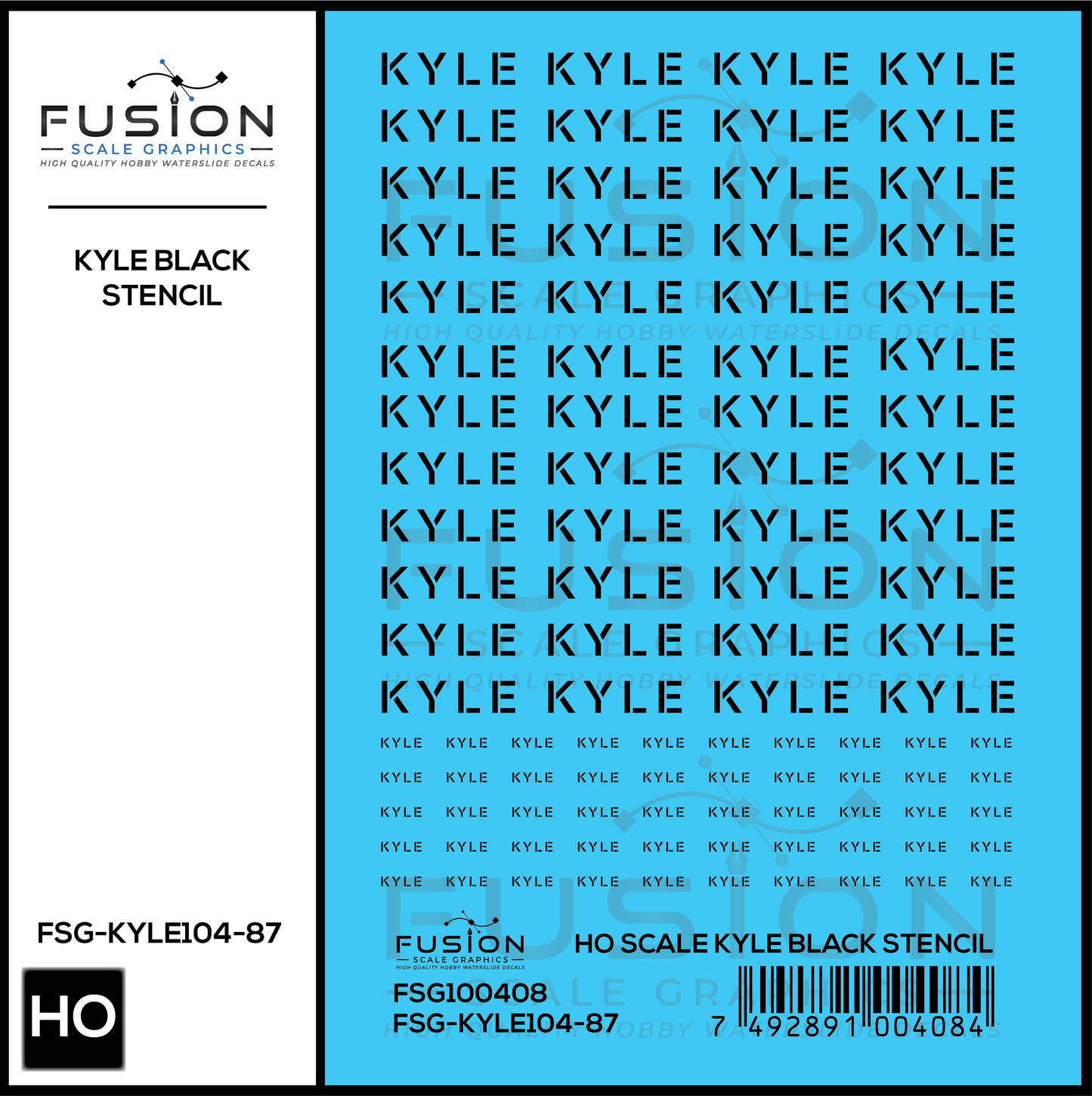 HO Scale KYLE Railroad Freight Car Stencil Patch Decal Set