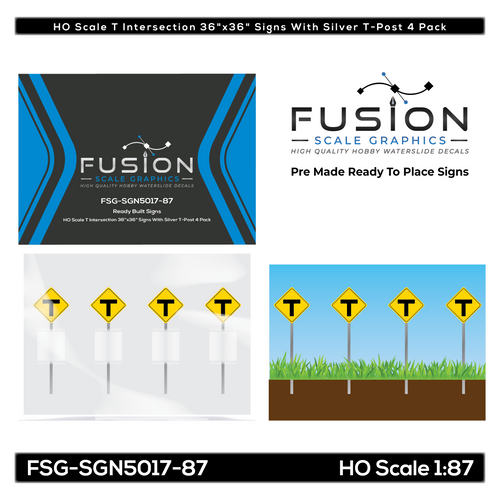 HO Scale T Intersection 36