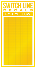 Load image into Gallery viewer, HO Scale Yellow Freight Car Reflective FRA Markings Set