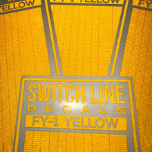 Load image into Gallery viewer, HO Scale Yellow Freight Car Reflective FRA Markings Set