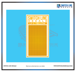 HO Scale Yellow Locomotive Reflective 3" Dashes FRA Markings Set