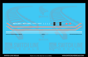 N Scale Metra 2001 Rock Island Caboose Decal Set