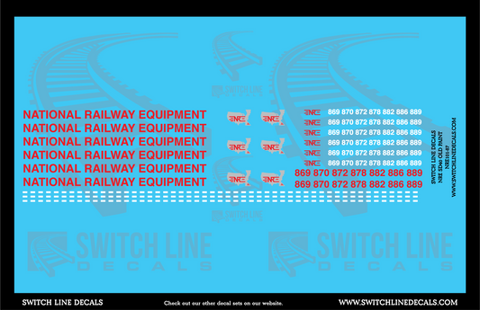 N Scale NRE Old Scheme SD40 Locomotives Decal Set